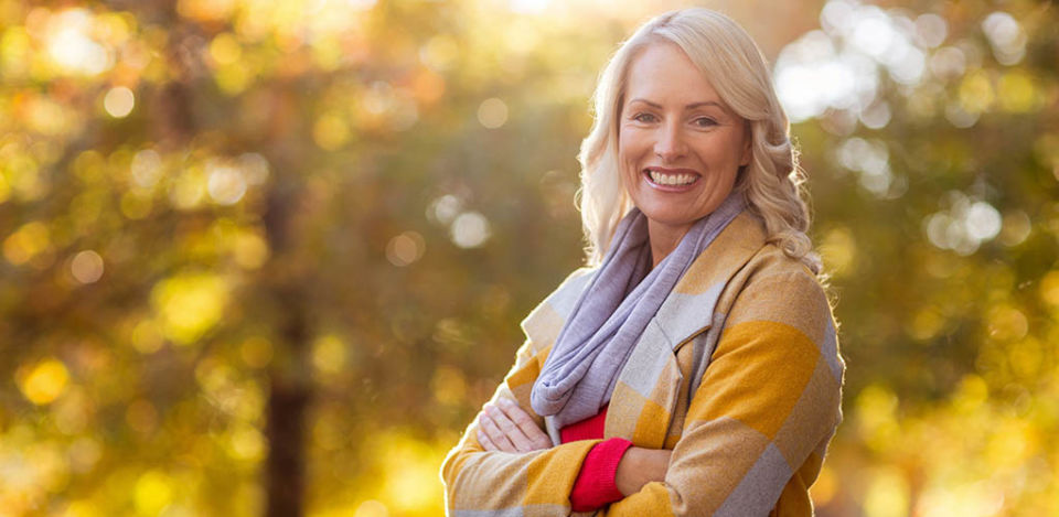 A beautiful New Hampshire cougar in a park in autumn