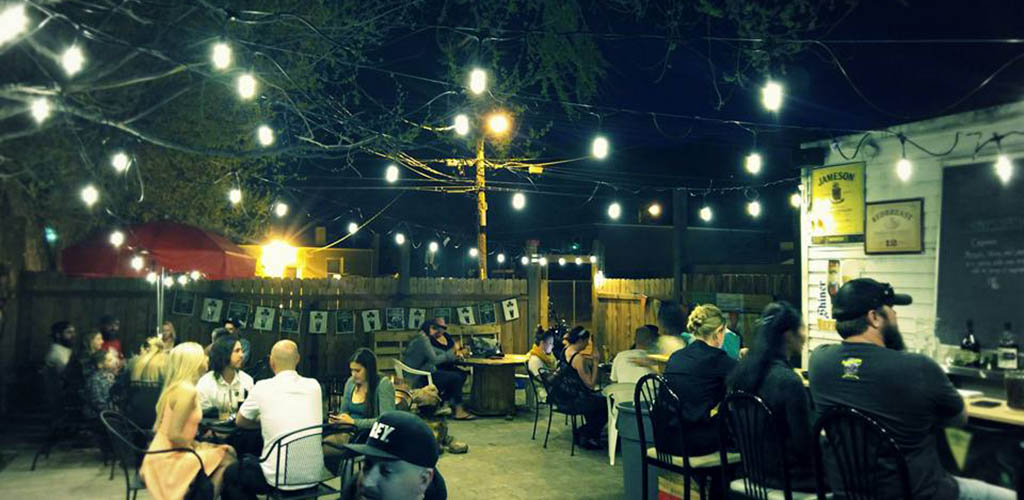 The patio of Alchemy Pub