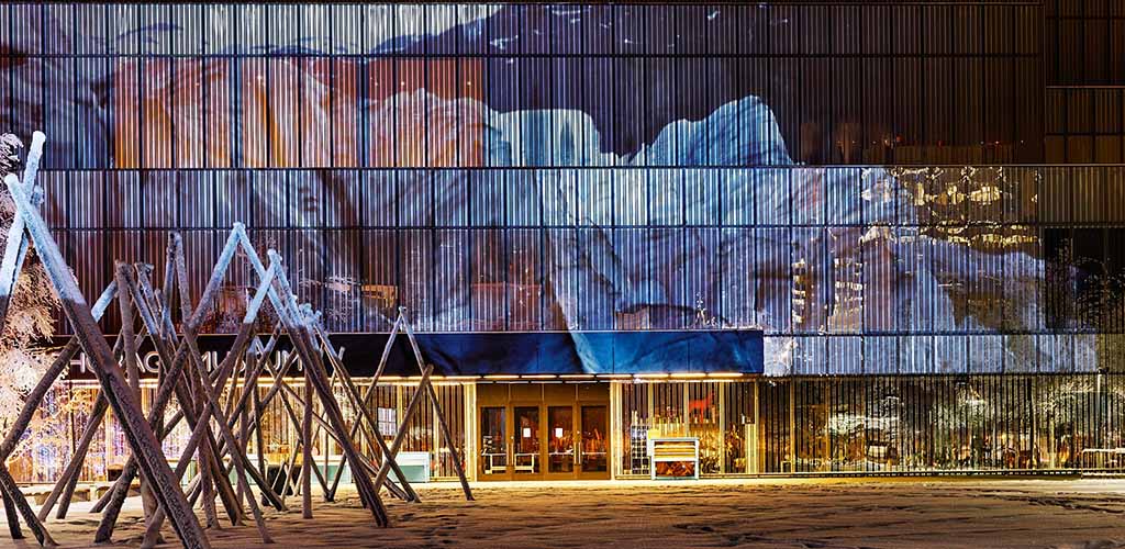 Exterior of the beautiful Anchorage Museum