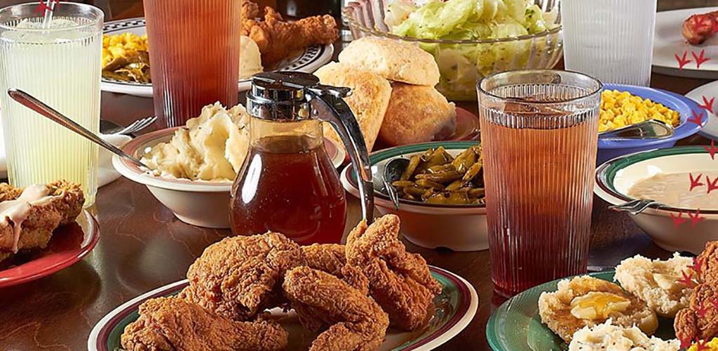 A variety of dishes available at Babe's Chicken Dinner House