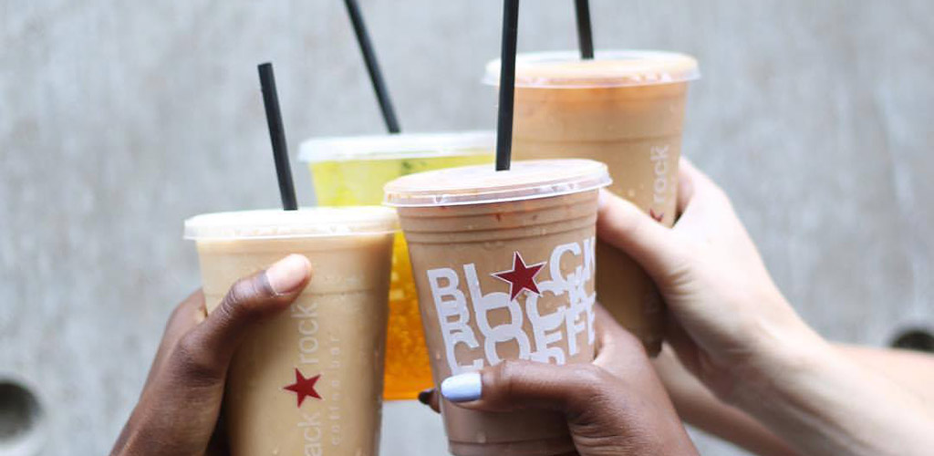 Iced coffees from Black Rock Coffee Bar