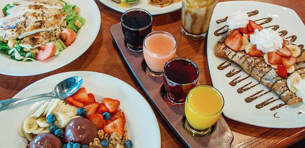 Shots and food from Broken Yolk Cafe