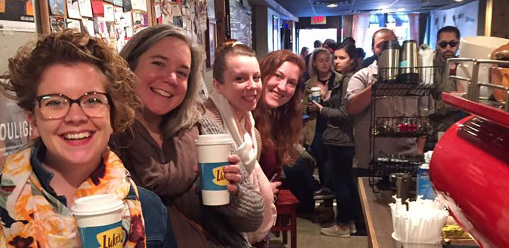 Cougars in New Hampshire grabbing coffee at Cafe la Reine