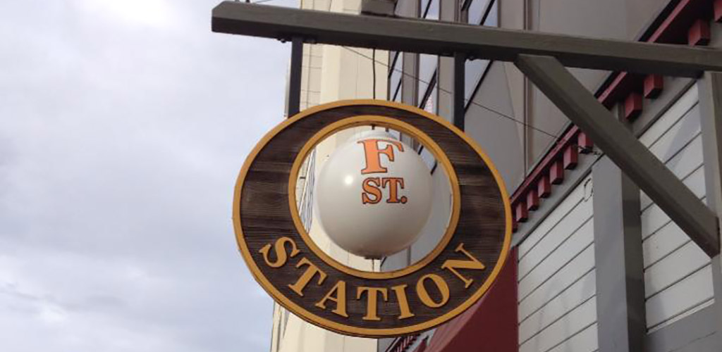 F Street Station signage