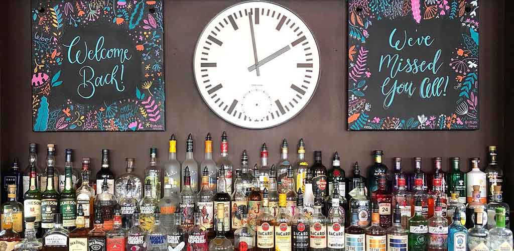 The bar of Firebug at Leicester