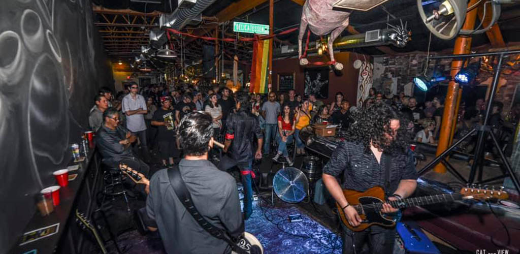 A live performance at Goldstein's