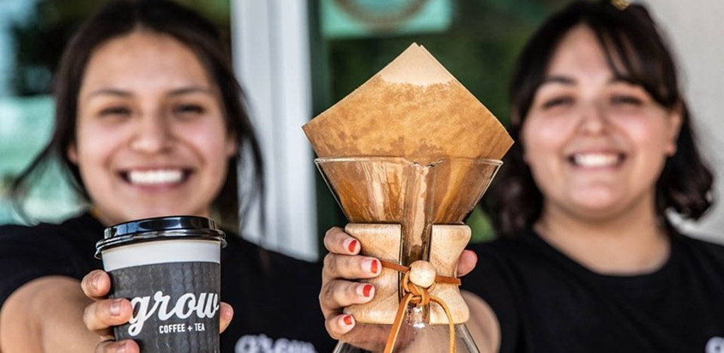 An Anaheim BBW with some coffee from Grow Coffee and Tea