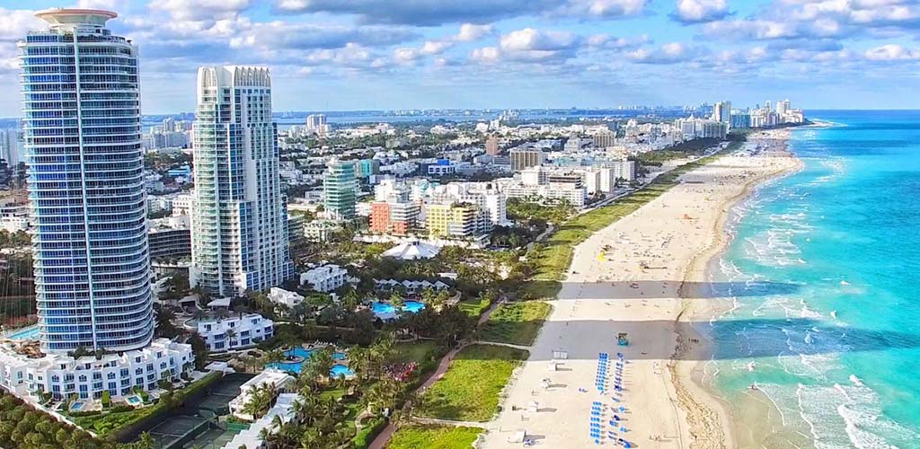 Miami Beach in the summer