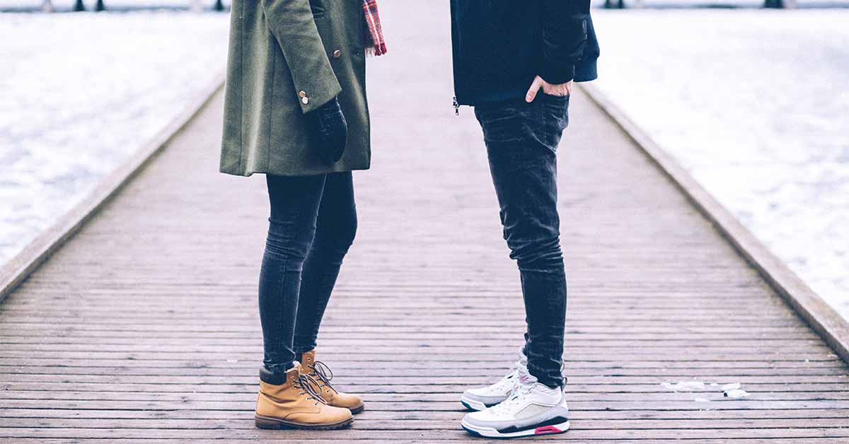 Insecure guy talking to a girlfriend