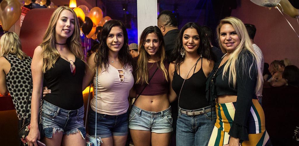 Girls partying it up at Lit Lounge