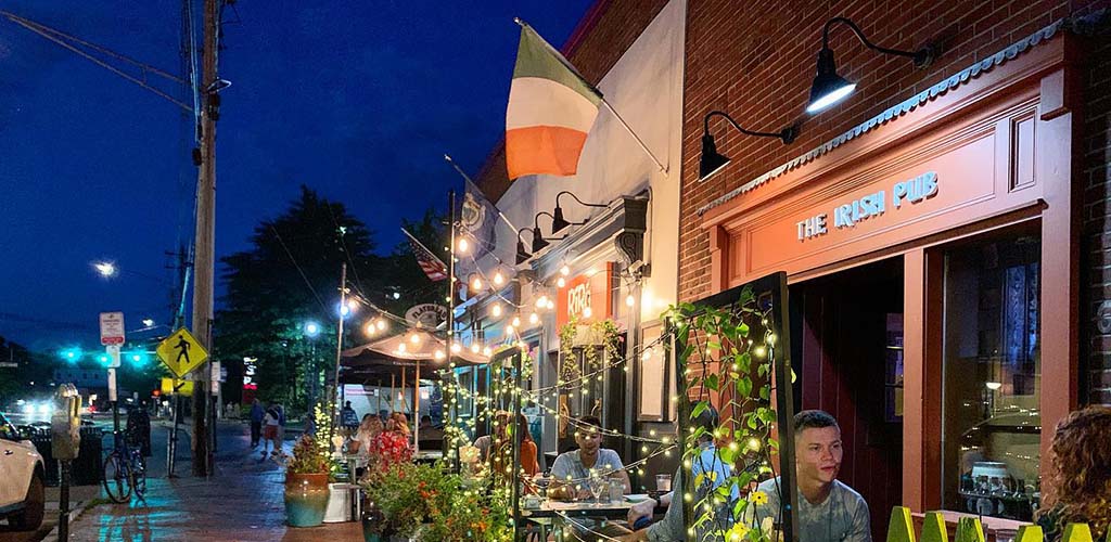 The breezy patio at Ri Ra