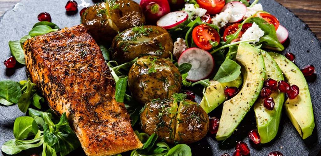 A salmon and vegetable dish from Super King Markets