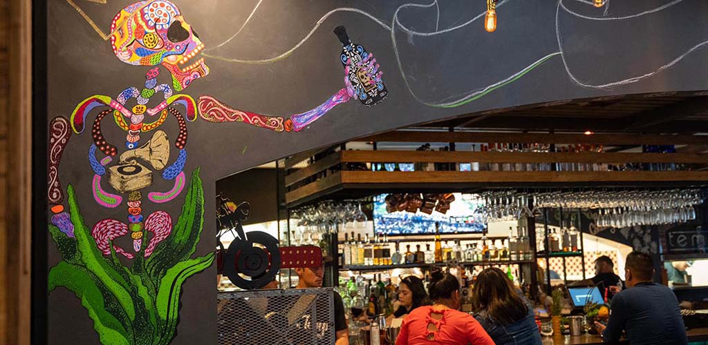 Women enjoying some drinks at Tempo Cantina