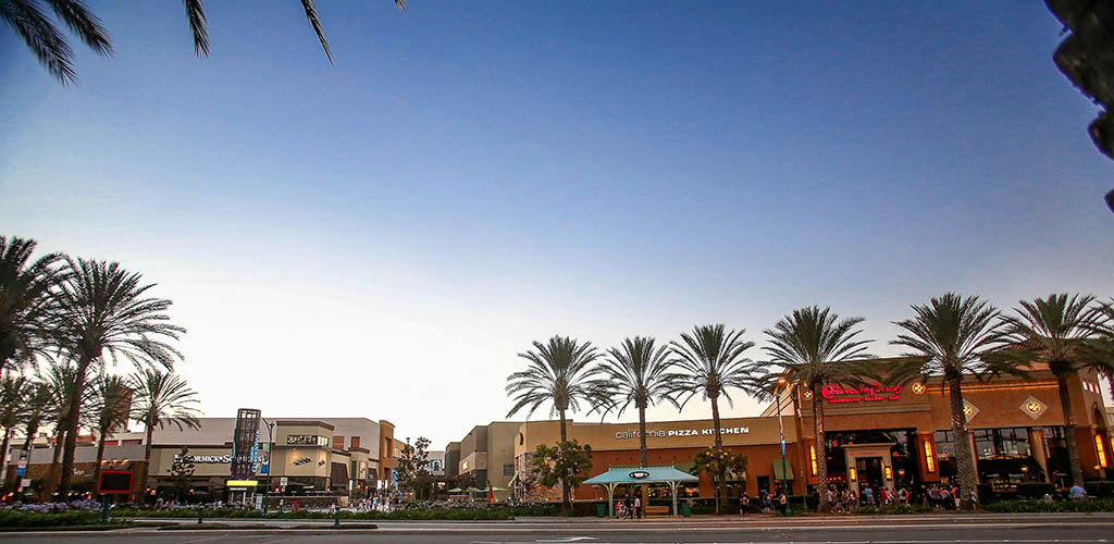 The beautiful view of The Garden Walk