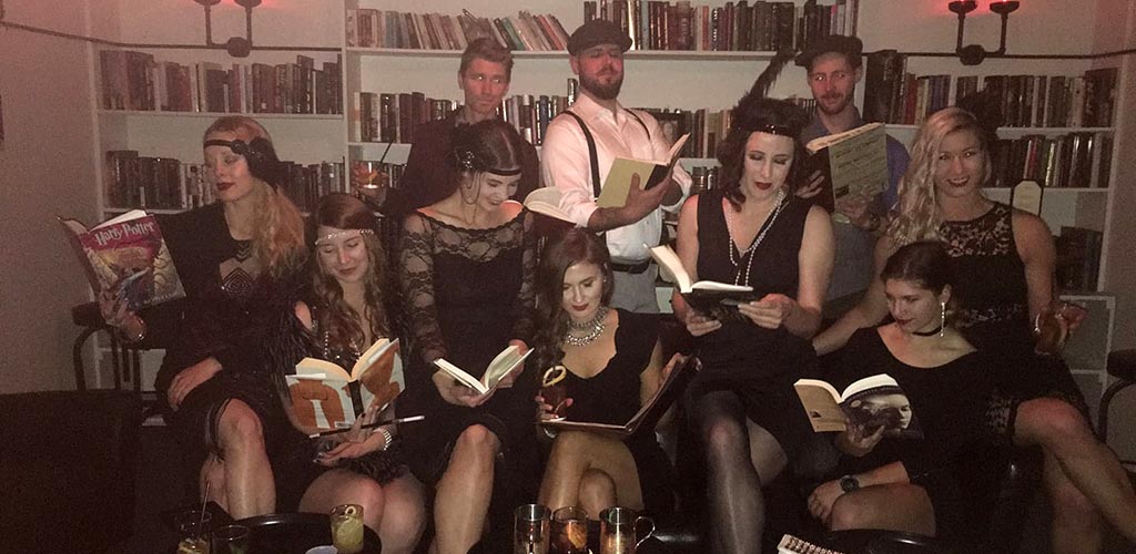 A big group of singles at The Library at Detention