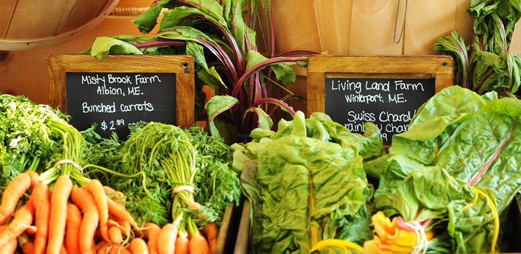 Fresh produce that you can get from Tiller and Rye