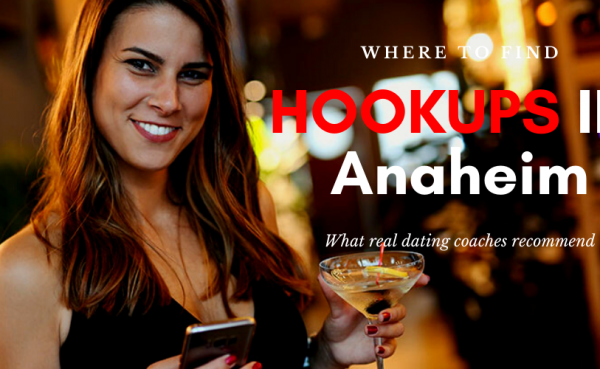 A girl texting at the bar and searching for Anaheim hookups