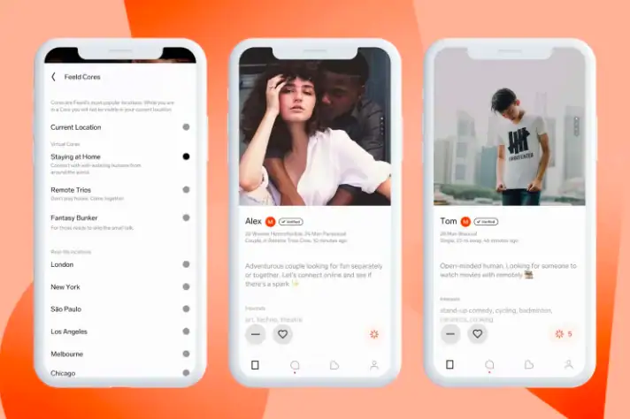 Feeld dating app screenshots for Hookup Sites in NYC