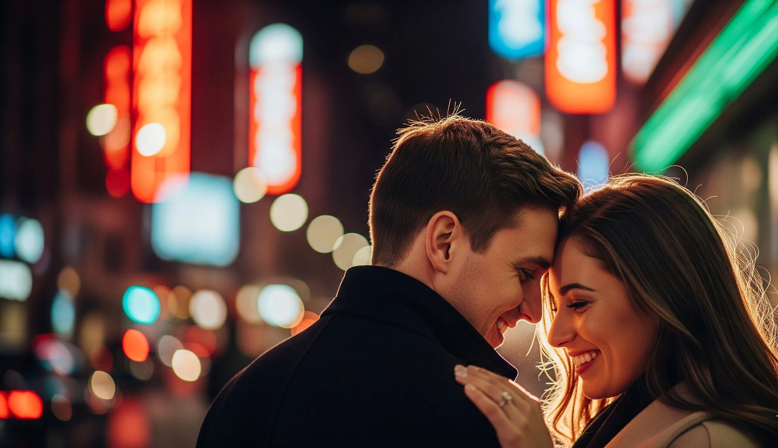Couple sharing a spark of excitement symbolizing new connections on affair dating sites