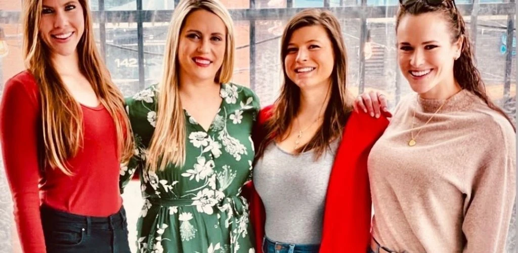 Four Charlotte cougars hanging outside the Gin Mill South End